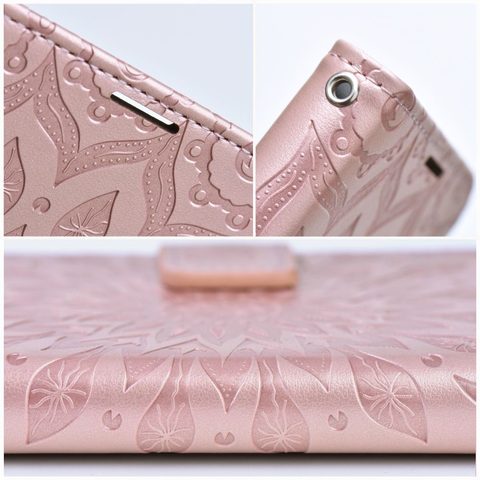Puzdro / obal na Samsung Galaxy A34 5G mandala ružové - kniha MEZZO