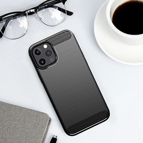 Obal / kryt na Xiaomi Mi 10 Lite černý - Forcell CARBON Case