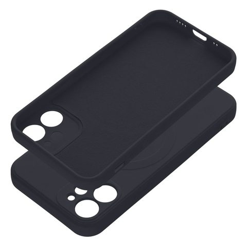 Obal / kryt pre Apple iPhone 12 MINI čierne - Sillicone Mag Cover