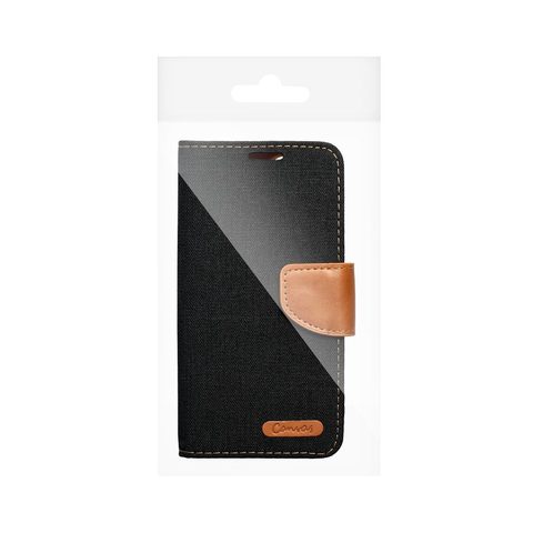 Puzdro / obal na Samsung Galaxy S24 čierny - kniha CANVAS