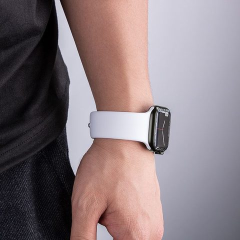 Řemínek pro Apple Watch 38/40/41mm Flexible silicone WA01 bílý - HOCO