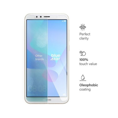 Edzett / védőüveg Huawei Y6 2018 - Blue Star