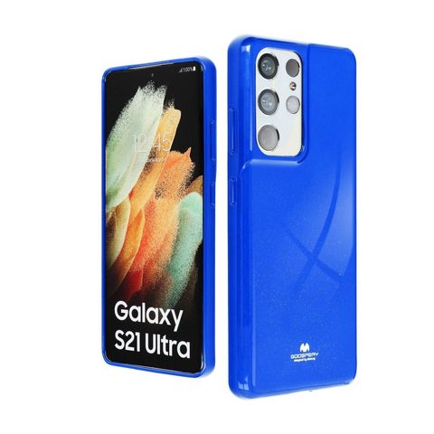 Védőborító Samsung Galaxy A21 kék - Jelly Case Mercury