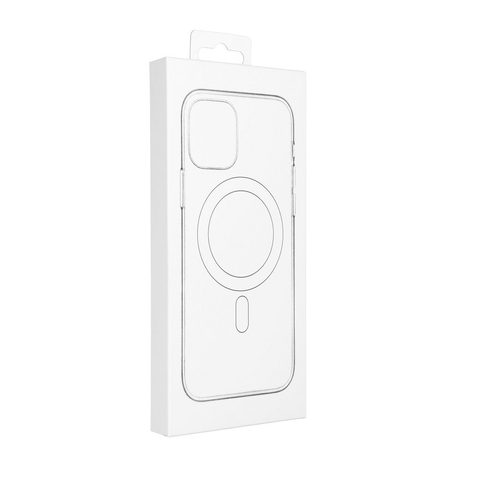 Obal / kryt na Apple iPhone 14 Pro Max biely - Silikónový kryt Mag