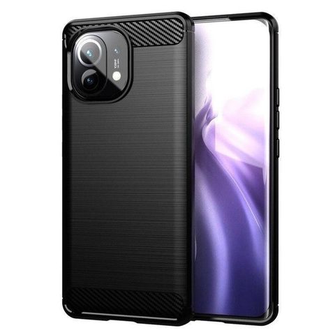 Fedél / borító Xiaomi 11 fekete - Forcell Carbon