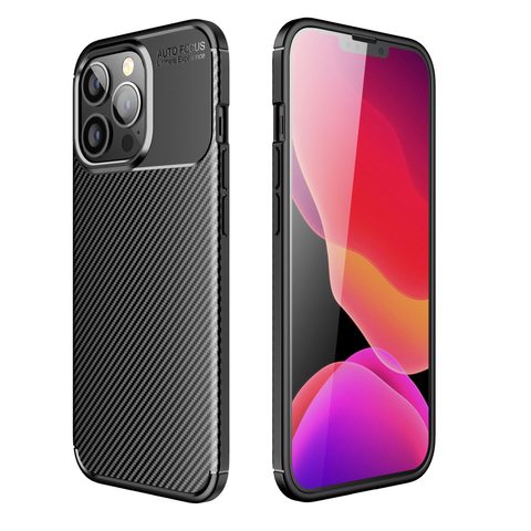 Obal / kryt na Apple iPhone 13 černý - CARBON PRO