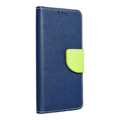 Pouzdro / Obal na Huawei Y5P Modro/limetkové - knížkové Fancy Book