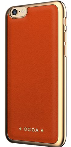 Obal / kryt na Apple iPhone 6 oranžový - OCCA ABSOLUTE