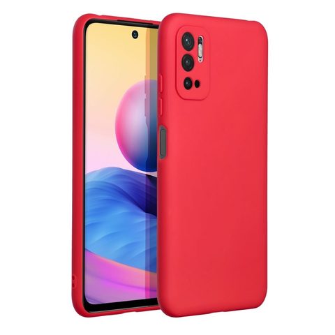 Obal / kryt pre Xiaomi Redmi Note 10 5G červený - Forcell SOFT