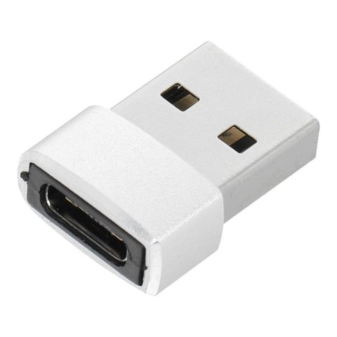 Adaptér typu C / USB A strieborný