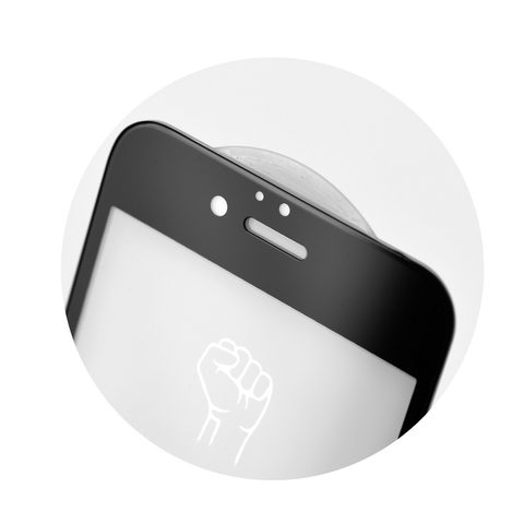 Edzett / védő üveg Xiaomi Redmi Note 7 fekete - Roar 5D Full Glue