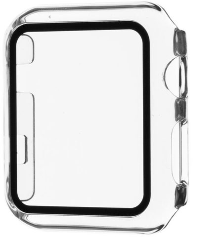 Ochranné pouzdro s temperovaným sklem pro Apple Watch 42mm - transparentní - FIXED Pure