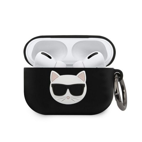 Puzdro na slúchadlá Apple Airpods Pro, čierne - originál KARL LAGERFELD