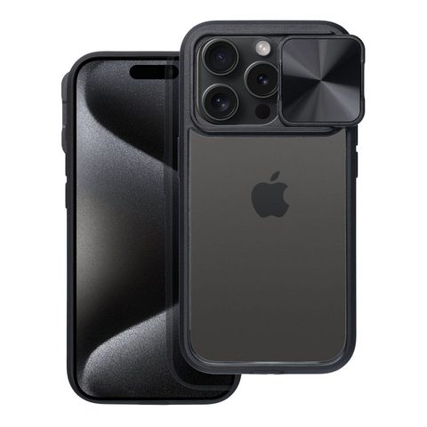 Obal / kryt na Apple iPhone X / XS černý - SLIDER