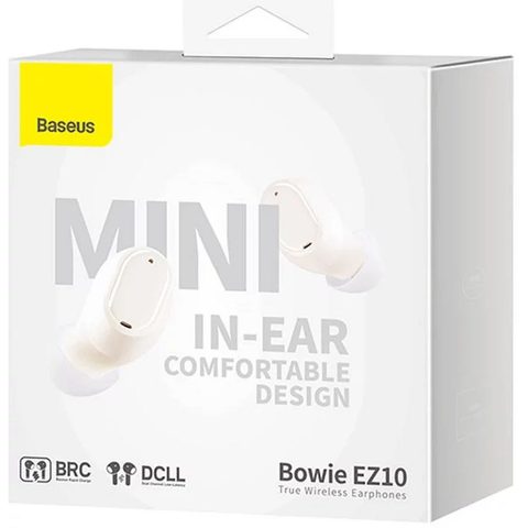 Bezdrátová sluchátka TWS Baseus Bowie EZ10 (bílá)