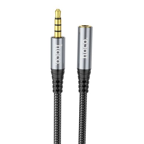 3,5 mm predlžovací audio kábel 2 m čierny - HOCO