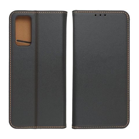 Pouzdro / obal na Samsung Galaxy A12 černé - knížkové Leather Forcell SMART PRO