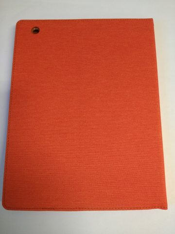 Puzdro / obal pre Apple iPad 4 oranžový - kniha CANVAS