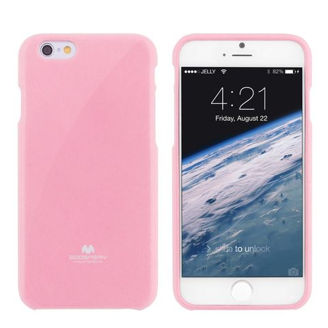 Obal / kryt pre Apple iPhone 6 Plus / 6S Plus svetlo ružové - JELLY