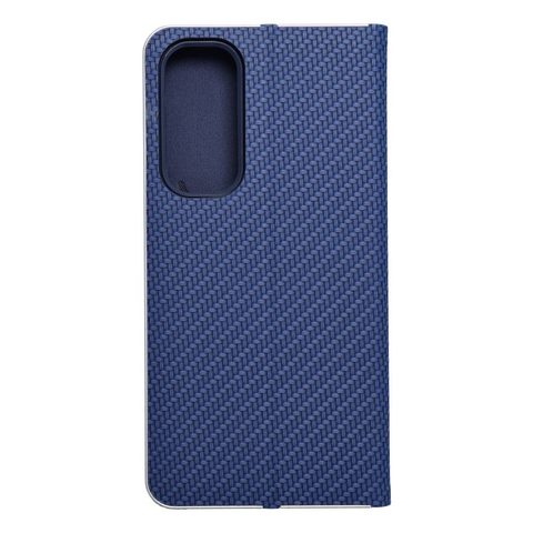 Puzdro / obal na Samsung Galaxy A35 5G modrý - kniha LUNA Book Carbon