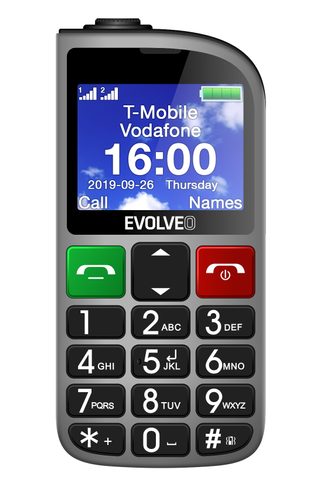 EVOLVEO EasyPhone FM, mobiltelefon időseknek töltőállvánnyal (ezüst)