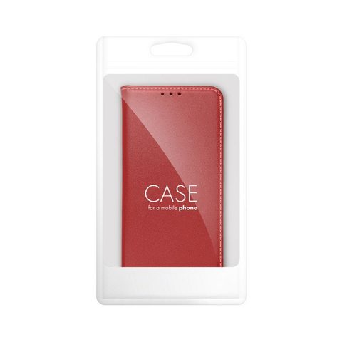 Pouzdro / obal na Xiaomi Redmi Note 12S červené - knížkové Leather case SMART PRO