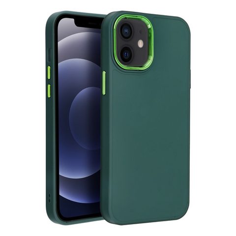 Obal / kryt na Apple iPhone 12 mini zelený - Frame case