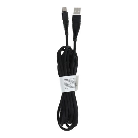 Dátový a nabíjací kábel USB typu C 2.0 C171 čierny 3 m