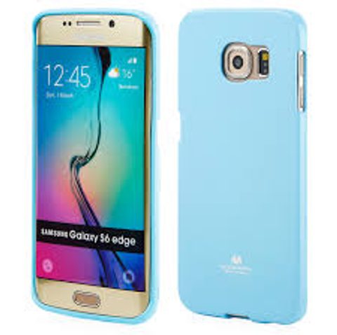 Obal / kryt pre Samsung Galaxy S6 edge modré - Jelly case
