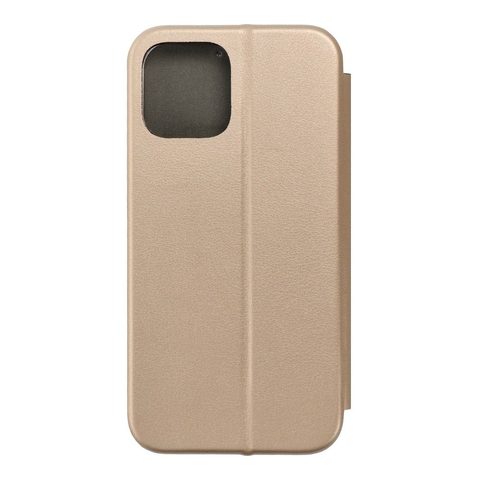 Puzdro / obal pre Apple iPhone 12 Pro Max zlaté - kniha Forcell Elegance