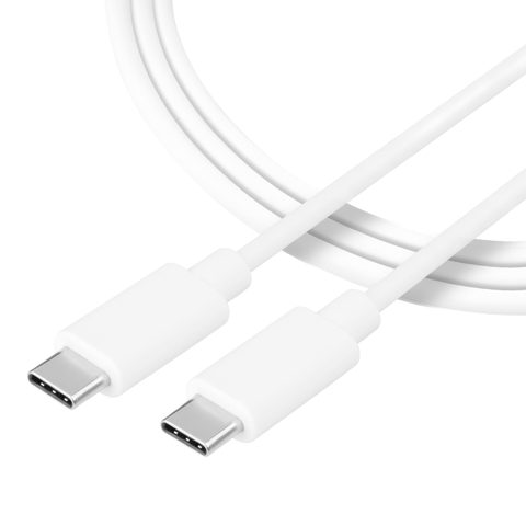 Kábel USB-C/USB-C, 0,3 m, biely - Tactical