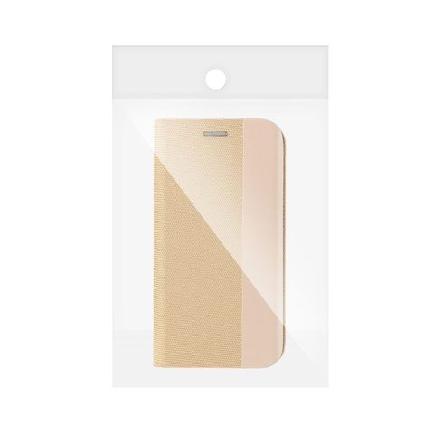 Pouzdro / Obal na Samsung Galaxy A03s zlatý - knížkový Sensitive Book