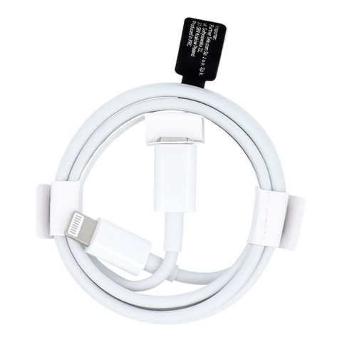 Kabel Typ C / iPhone Lightning 8-pin 3A bílý 1 metr