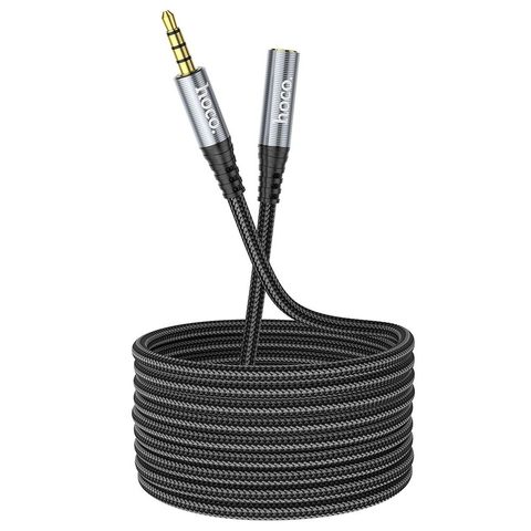 3.5mm audió hosszabbító kábel 2m fekete - HOCO