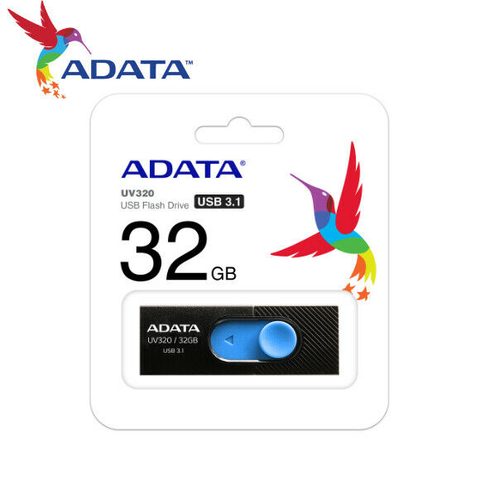 32 GB-os fekete és kék pendrive - Adata USB 3.0