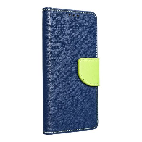 Puzdro / obal na Samsung Galaxy S24 modré / limetkové - kniha Fancy Book