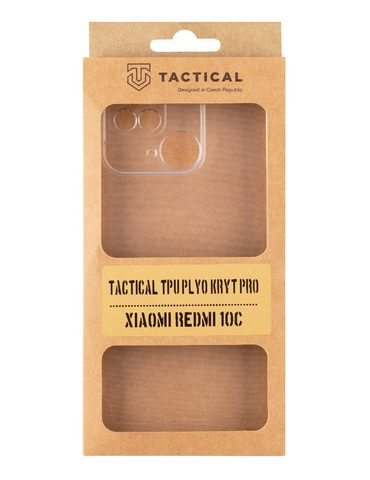 Obal / kryt pre Xiaomi Redmi 10C transparentný - Tactical TPU Plyo