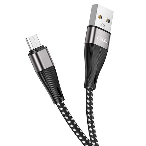 Kabel micro USB 1m, černý - HOCO