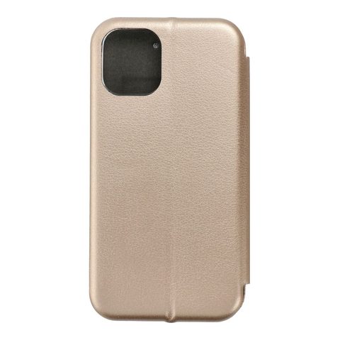 Pouzdro / obal na Apple iPhone 12 zlaté - knížkové Forcell Elegance