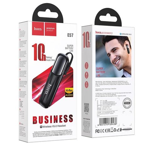 HOCO bluetooth headset Essential business E57 black