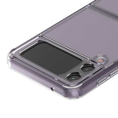 Obal / kryt pre Samsung Galaxy Z flip 3 5G transparentný - Forcell FOCUS Case