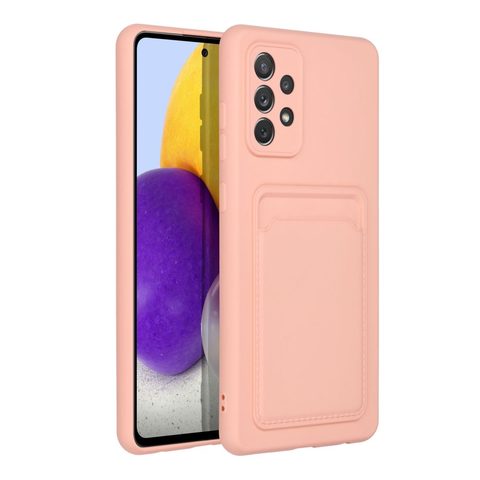 Fedél / borító Samsung Galaxy A72 rózsaszín Forcell Cardhoz