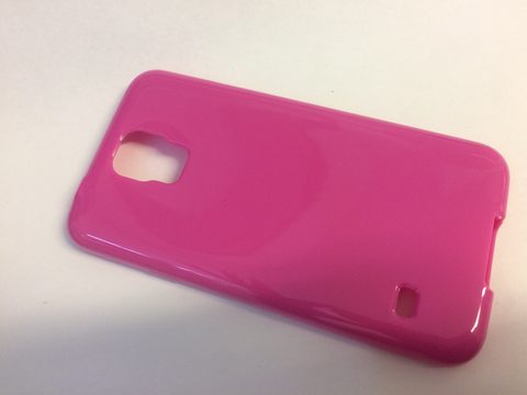 Csomagolás / borító Samsung Galaxy S5 sötét rózsaszínhez