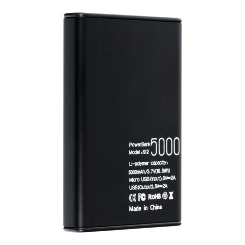 Powerbank 5 000 mAh čierna - PURIDEA S12