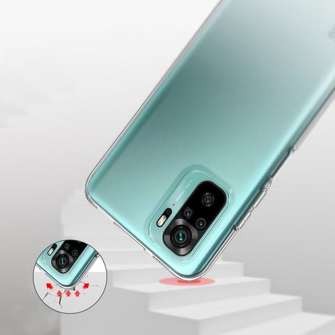 Fedél / borító Xiaomi Redmi Note 10 / 10S átlátszó - TISZTA tok 2mm BOX