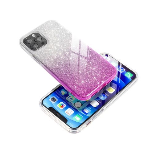 Obal / kryt na Apple iPhone 11 stříbrný/růžový - Forcell SHINING