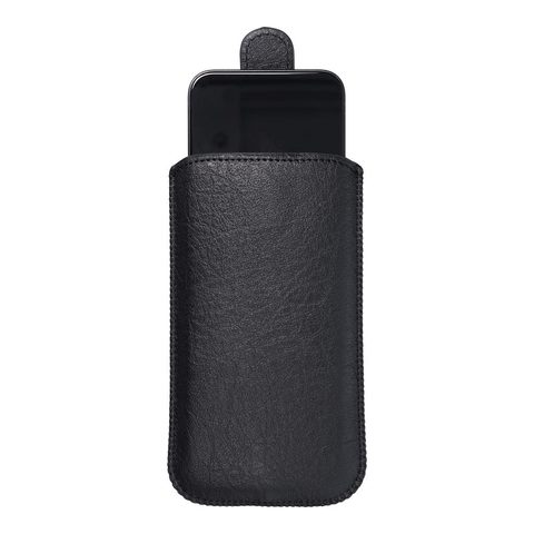 Puzdro / obal pre LG K10 / Samsung Grand Prime čierny - zaťahovací Forcell Slim Kora 2