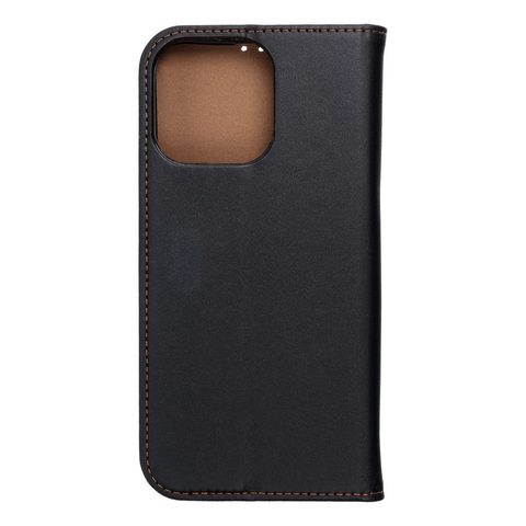 Pouzdro / obal na Apple iPhone 15 Pro Max černé - knížkové Leather SMART PRO