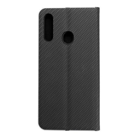 Puzdro / obal pre Samsung Galaxy A20s čierny - kniha Luna Carbon