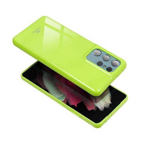 Obal / kryt na Apple iPhone 12 / 12 Pro limetkový - Jelly Case Mercury